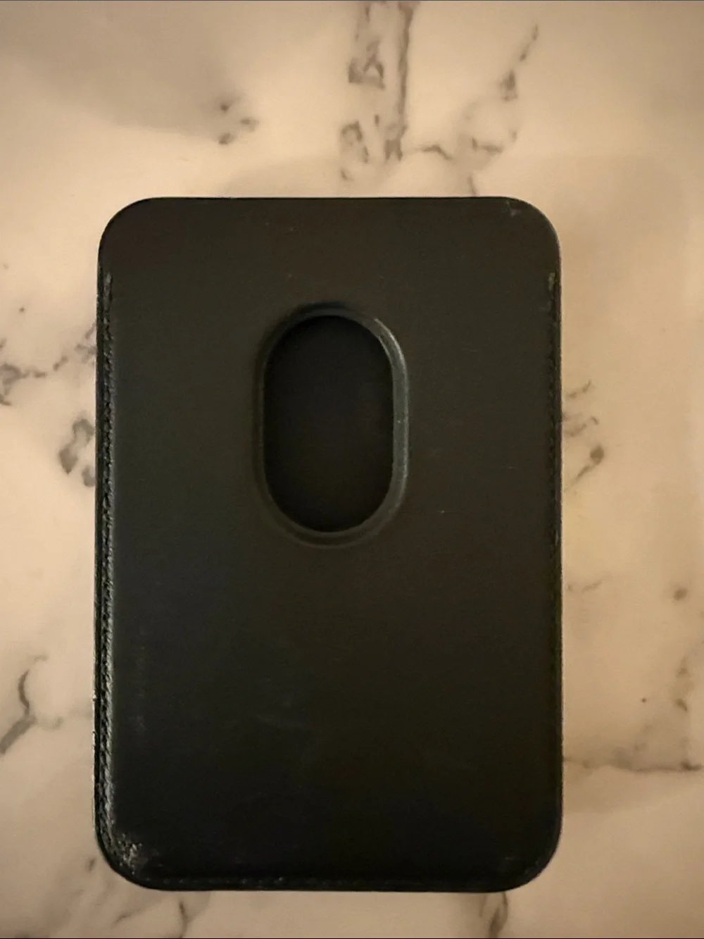 Apple Black Leather Magnetic Wallet Sleeve
